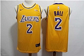 Lakers 2 Lonzo Ball Gold 2018 19 Nike Swingman Jersey,baseball caps,new era cap wholesale,wholesale hats